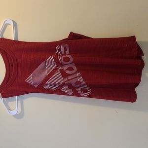 Red Adidas Athletic Tank Size M
